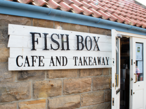 Enjoy a traditional fish and chips whilst overlooking the sea